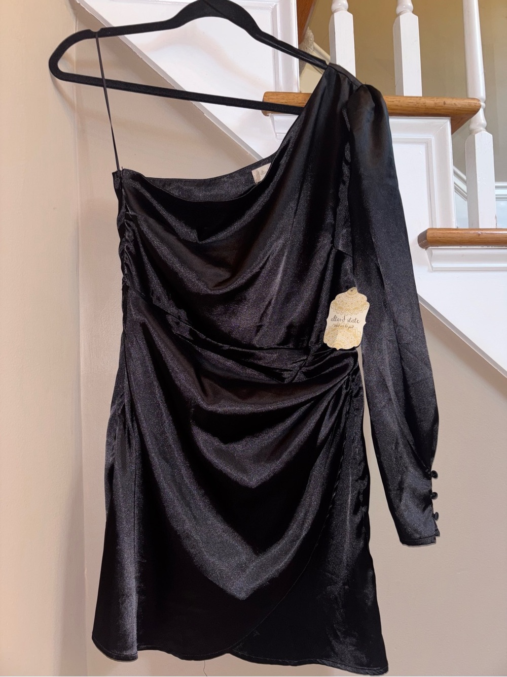 New Altar’d State One Shoulder LBD size Large